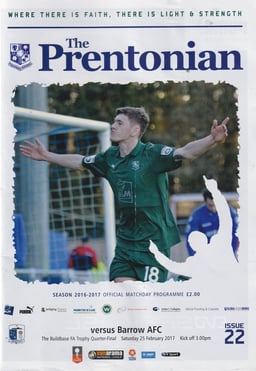 Tranmere Rovers v Barrow Match Programme 2017-02-25